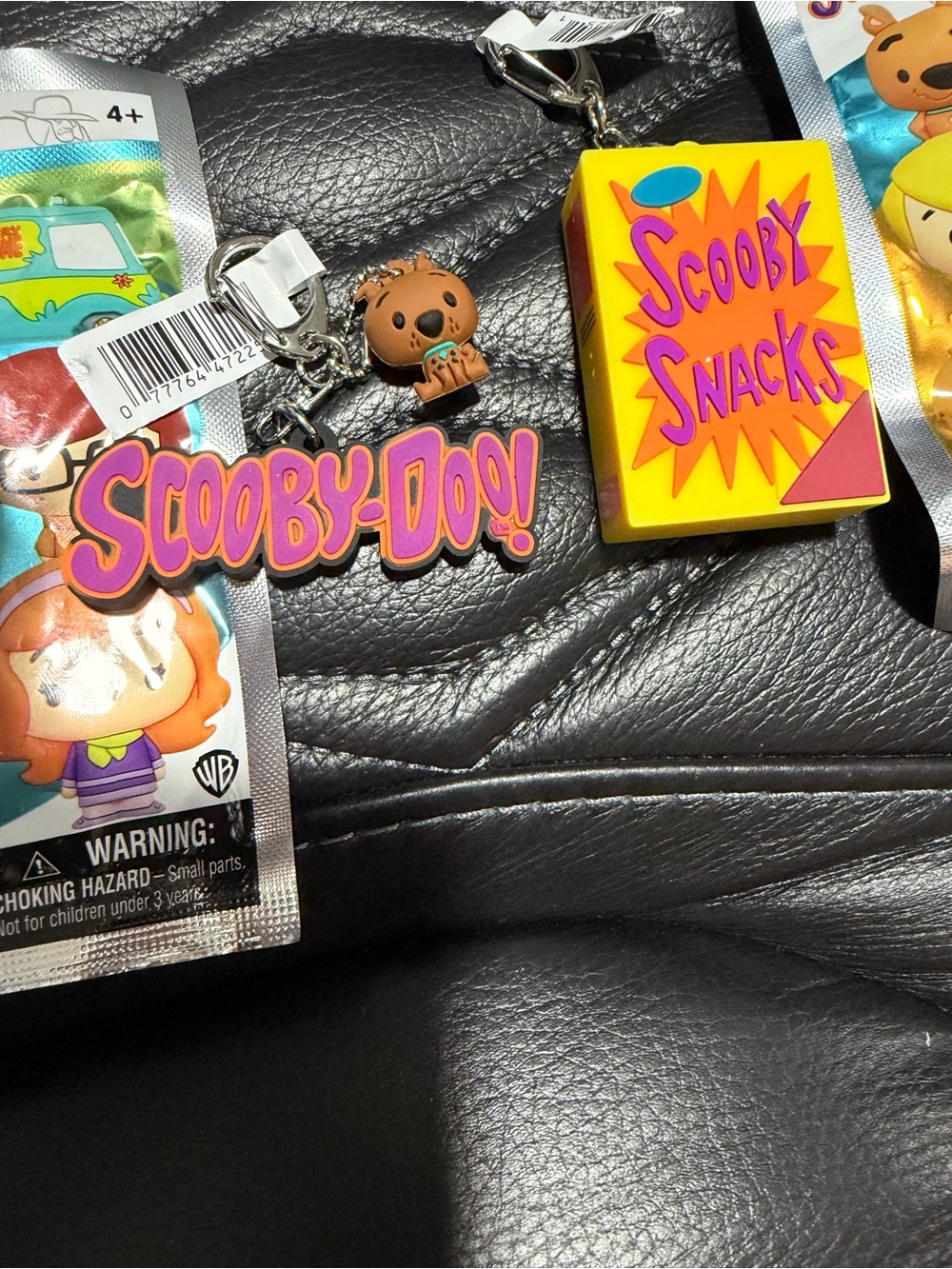 Scooby-Doo Scooby Snacks Figural Bag Clip Keychain Lot (2) CHASE